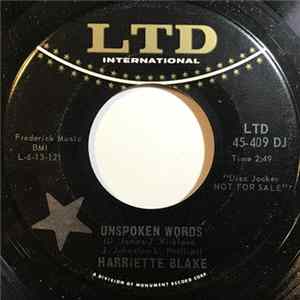 Harriette Blake - Unspoken Words flac