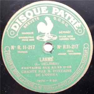 M. Fontaine - Lakmé / Guillaume Tell flac