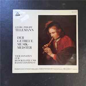 Georg Philipp Telemann, Ferdinand Conrad, Johannes Koch, Hugo Ruf - Der Getreue Musikmeister - Vier Sonaten Für Blockflöte Und Basso Continuo flac