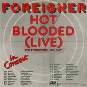 Foreigner - Hot Blooded (Live) flac