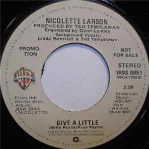 Nicolette Larson - Give A Little flac