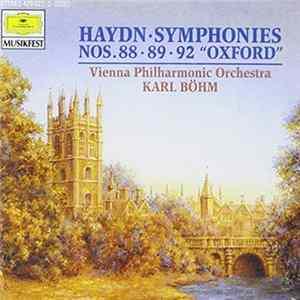 Joseph Haydn, Karl Böhm, Wiener Philharmoniker - Symphonien Nos. 88 - 89 - 92 "Oxford" flac