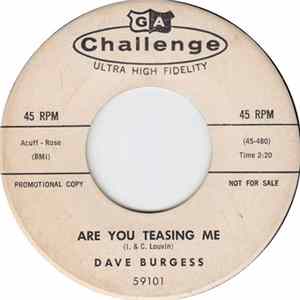 Dave Burgess - Are You Teasing Me / Without You flac