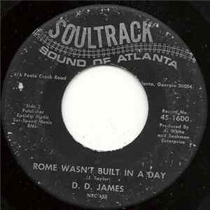 D.D. James - Why Do Lovers Lie / Rome Wasn't Built In A Day flac