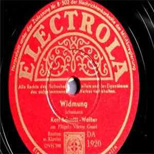 Karl Schmitt-Walter, Viktor Graef, Robert Schumann, Johannes Brahms - Widmung, Die Mainacht flac