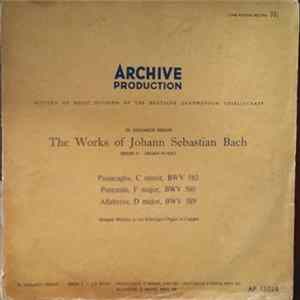 Johann Sebastian Bach, Helmut Walcha - Passacaglia, C Minor, BWV 582 / Pastorale, F Major, BWV 590 / Allabreve, D Major, BWV 589 flac
