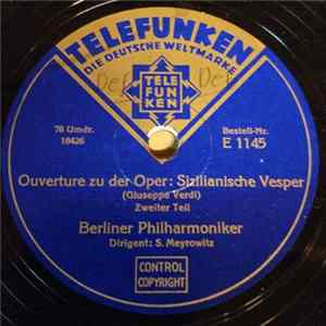 Berliner Philharmoniker - Ouvertüre Zu Der Oper: Sizilianische Vesper flac
