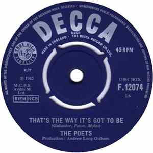 The Poets - That's The Way It's Got To Be / I'll Cry With The Moon flac