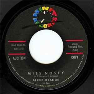Allen Orange - Miss Nosey / The Letter flac