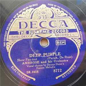 Ambrose And His Orchestra - Deep Purple / I Have Eyes flac