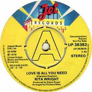 Rita Wright - Love Is All You Need / Touch Me Take Me flac
