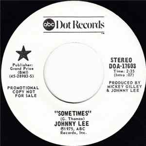 Johnny Lee - Sometimes flac
