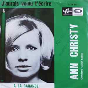 Ann Christy - J'aurais Voulu T'ècrire flac