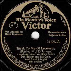 Don Bestor And His Orchestra - Speak To Me Of Love / I'm Sure Of Everything But You flac