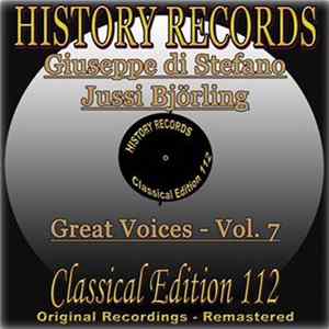 Giuseppe di Stefano, Jussi Björling - History Records - Classical Edition 112 - Great Voices Volume 7 flac