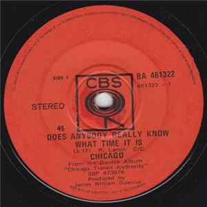 Chicago - Does Anybody Really Know What Time It Is flac