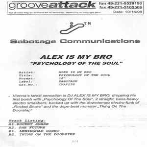 Alex Is My Bro - Psychology Of The Soul flac