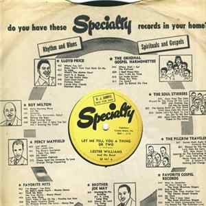 Lester Williams And His Band - Let Me Tell You A Thing Or Two / Tryin' To Forget flac